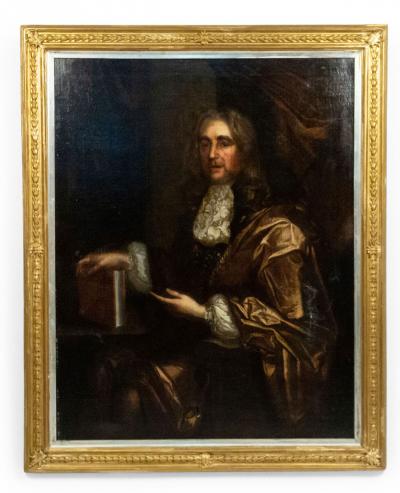 English Georgian Nobleman with Book Portrait