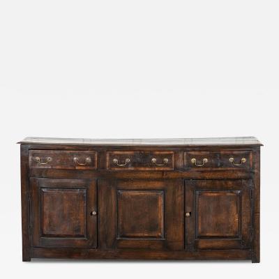 English Georgian Oak Dresser Base