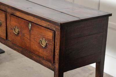 English Georgian Oak Dresser Base