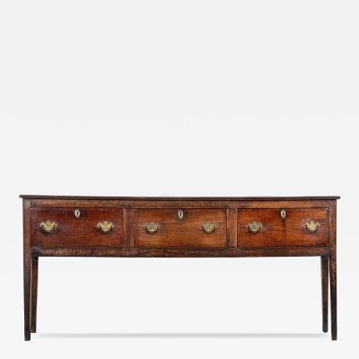 English Georgian Oak Dresser Base