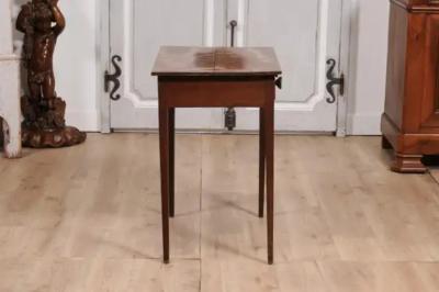 English Georgian Period 18th Century Fruitwood Side Table with Single Drawer