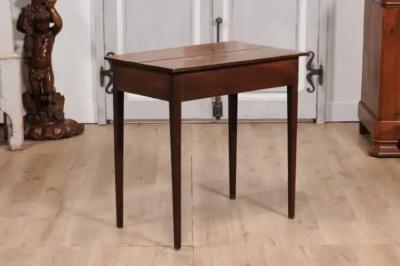 English Georgian Period 18th Century Fruitwood Side Table with Single Drawer