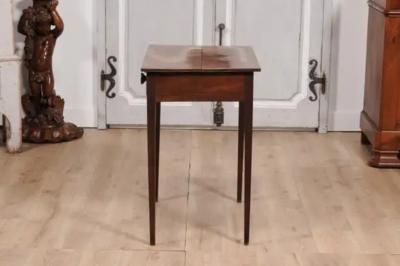 English Georgian Period 18th Century Fruitwood Side Table with Single Drawer