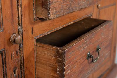 English Georgian Pine Country House Dresser Base