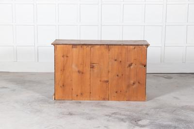 English Georgian Pine Country House Dresser Base