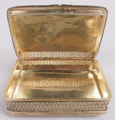 English Georgian Regency Sheep Shepherd Snuffbox 1812