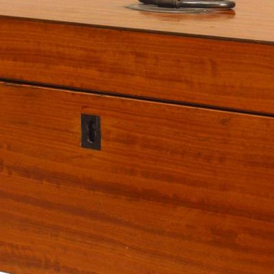English Georgian Satinwood Tea Box