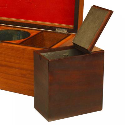 English Georgian Satinwood Tea Box