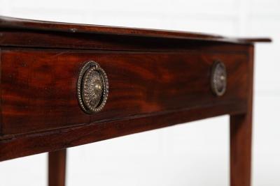 English Georgian Serpentine Mahogany Side Table