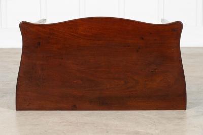 English Georgian Serpentine Mahogany Side Table