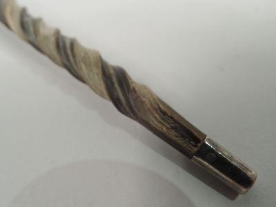 English Georgian Sterling Silver Punch Ladle with Baleen Handle