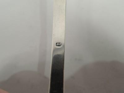 English Georgian Sterling Silver Punch Ladle with Baleen Handle