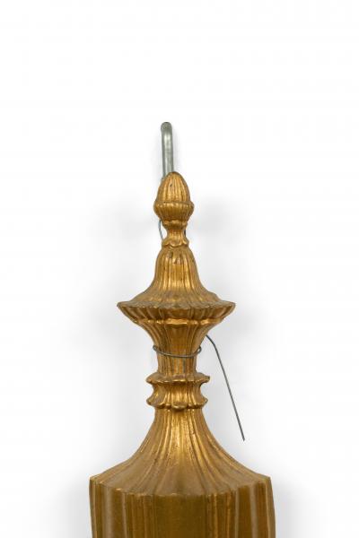 English Georgian Style Brass Vasiform Wall Sconces