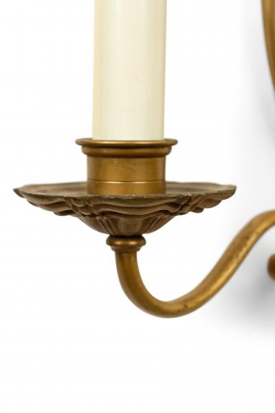 English Georgian Style Brass Vasiform Wall Sconces