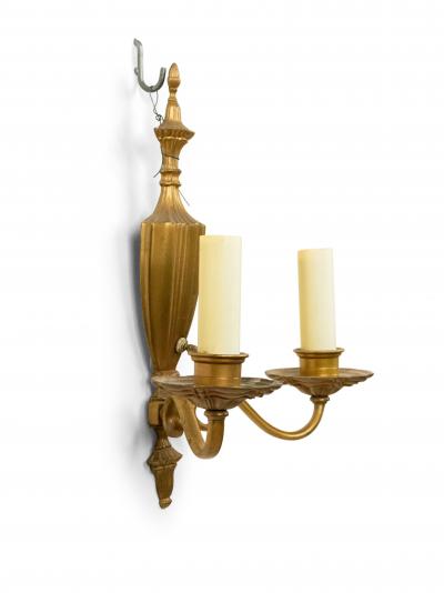 English Georgian Style Brass Vasiform Wall Sconces