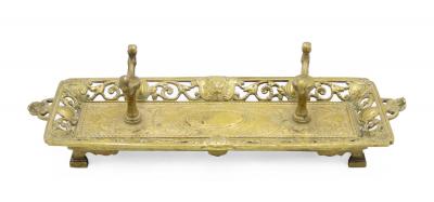 English Georgian Style Bronze Pen Tray