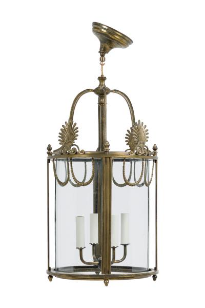 English Georgian Style Cylindrical Lantern