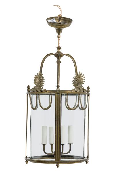 English Georgian Style Cylindrical Lantern