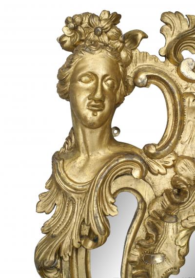 English Georgian Style Gilt Carved Eagle Wall Mirror