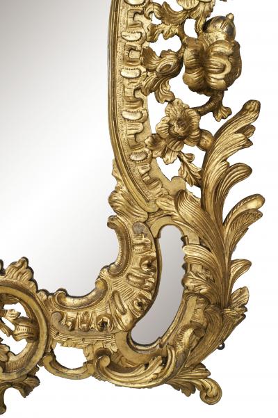 English Georgian Style Gilt Carved Eagle Wall Mirror