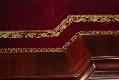 English Georgian Style Mahogany Kneehole Desk