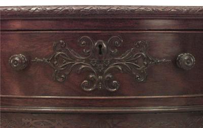 English Georgian Style Mahogany Partners Desk