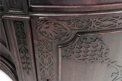 English Georgian Style Mahogany Partners Desk