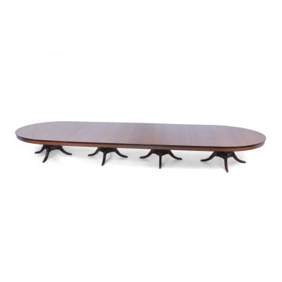 English Georgian Style Monumental Wooden Conference Table