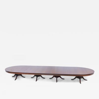 English Georgian Style Monumental Wooden Conference Table