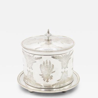 English Georgian Style Silver Plate Tea Caddy