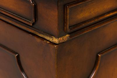 English Georgian Style Wooden Kneehole Partners Desk