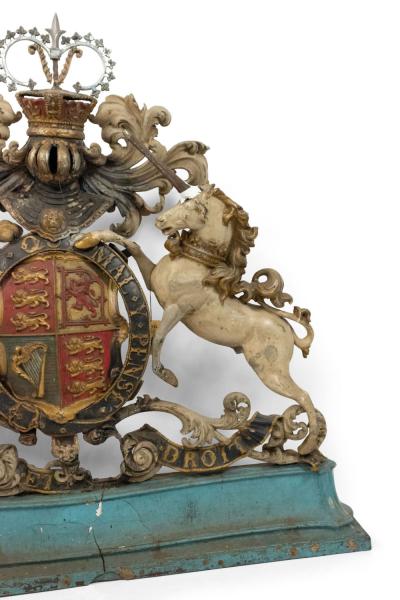 English Georgian Unicorn and Lion Coat of Arms