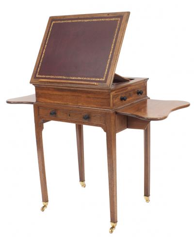 English Georgian Walnut End Table