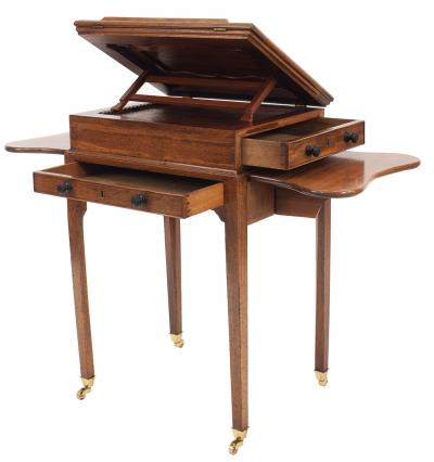 English Georgian Walnut End Table
