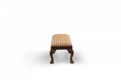 English Georgian style Low Upholstered Bench