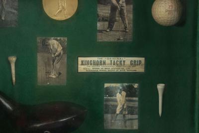 English Golf Display Case Wall Plaque