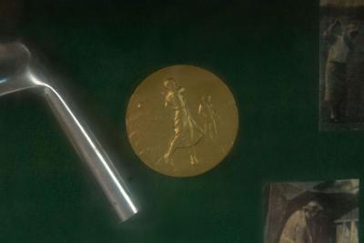 English Golf Display Case Wall Plaque