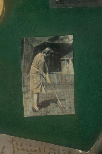 English Golf Display Case Wall Plaque