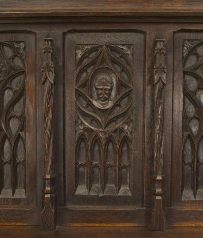 English Gothic Oak Altar