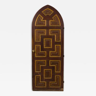 English Gothic Revival Dark Oak Paneled Doors