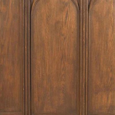 English Gothic Revival Oak Panel Railings