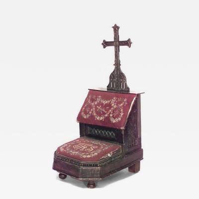 English Gothic Revival Walnut Prie dieu