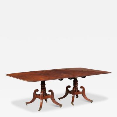 English High Style Regency Padouk Dining Table