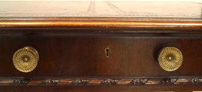 English Irish Georgian Mahogany Table Desk