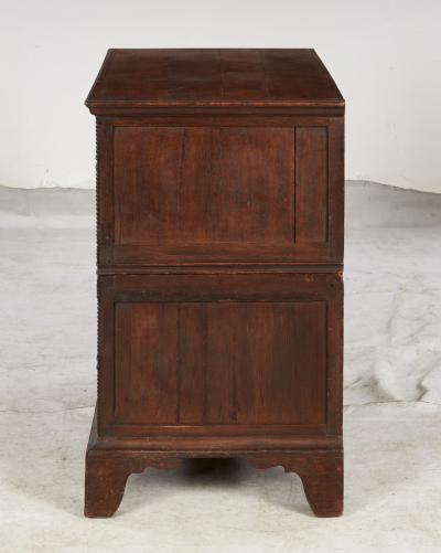 English Jacobean Geometric Molded Chest