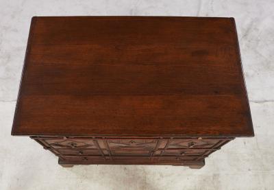 English Jacobean Geometric Molded Chest