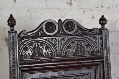 English Jacobean Style Oak Wainscot Armchair