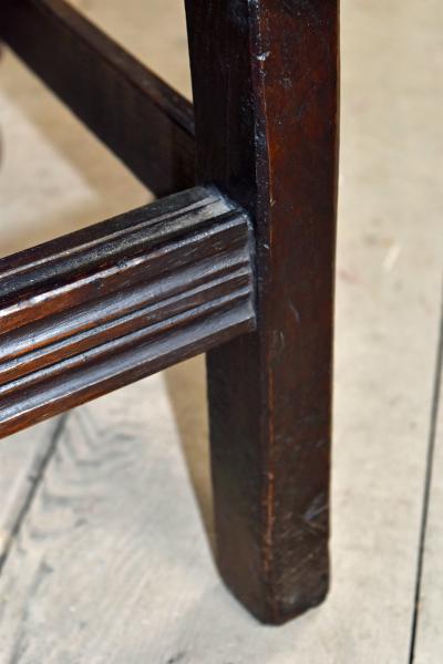 English Jacobean Style Oak Wainscot Armchair