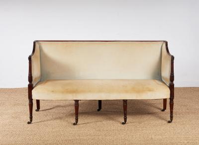English Late Georgian Mahogany Settee
