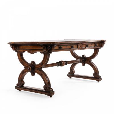 English Late Regency Oak Writing Table